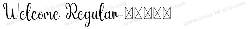 Welcome Regular字体转换